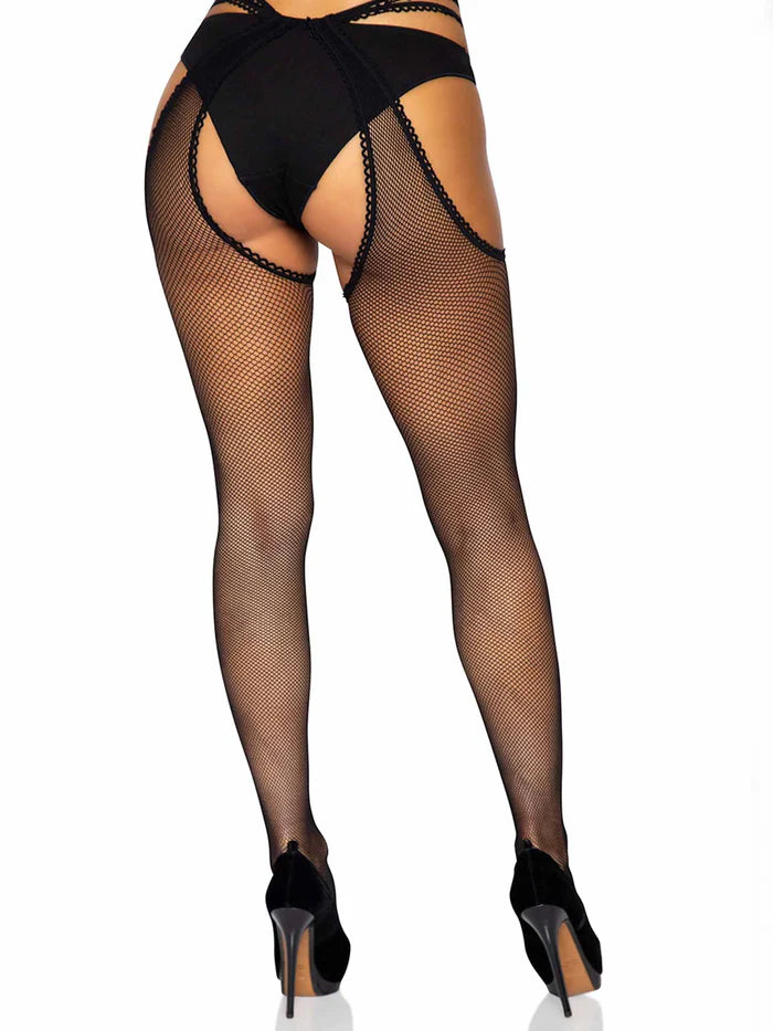 Fishnet Strappy Suspender Hose