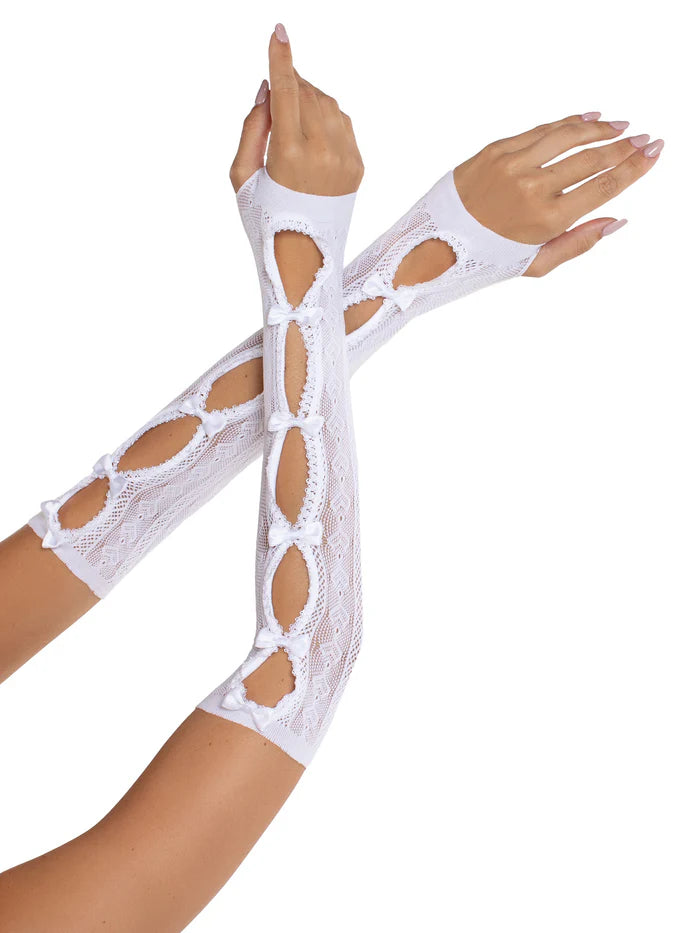 Sweetheart Striped Arm Warmers