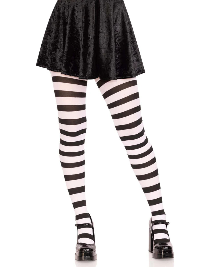 The Striped Opaque Tights