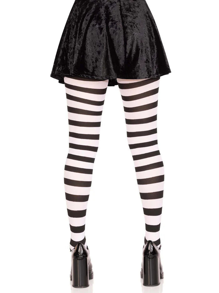 The Striped Opaque Tights