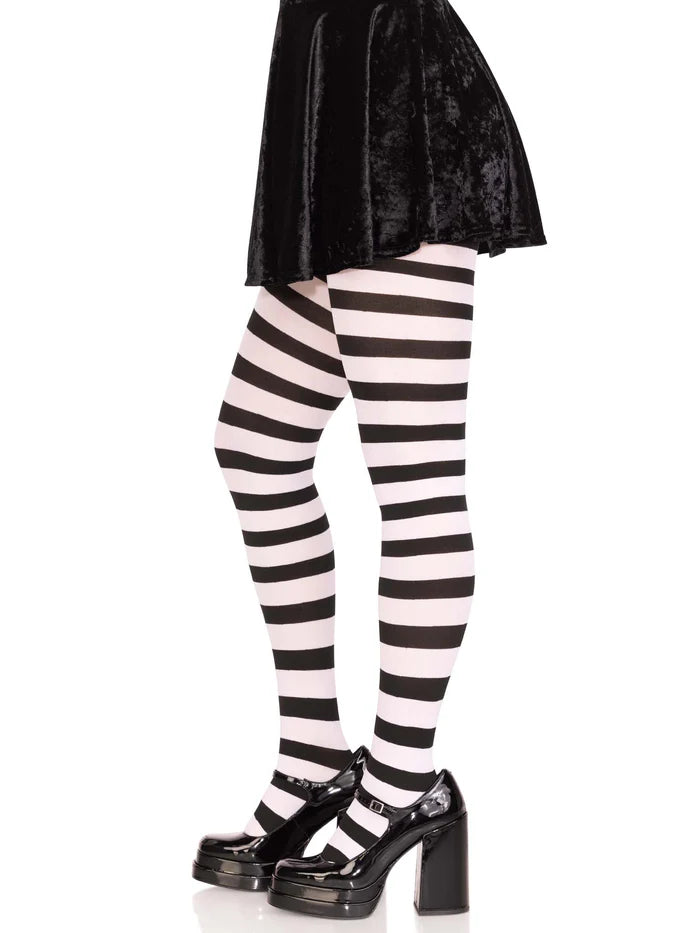 The Striped Opaque Tights