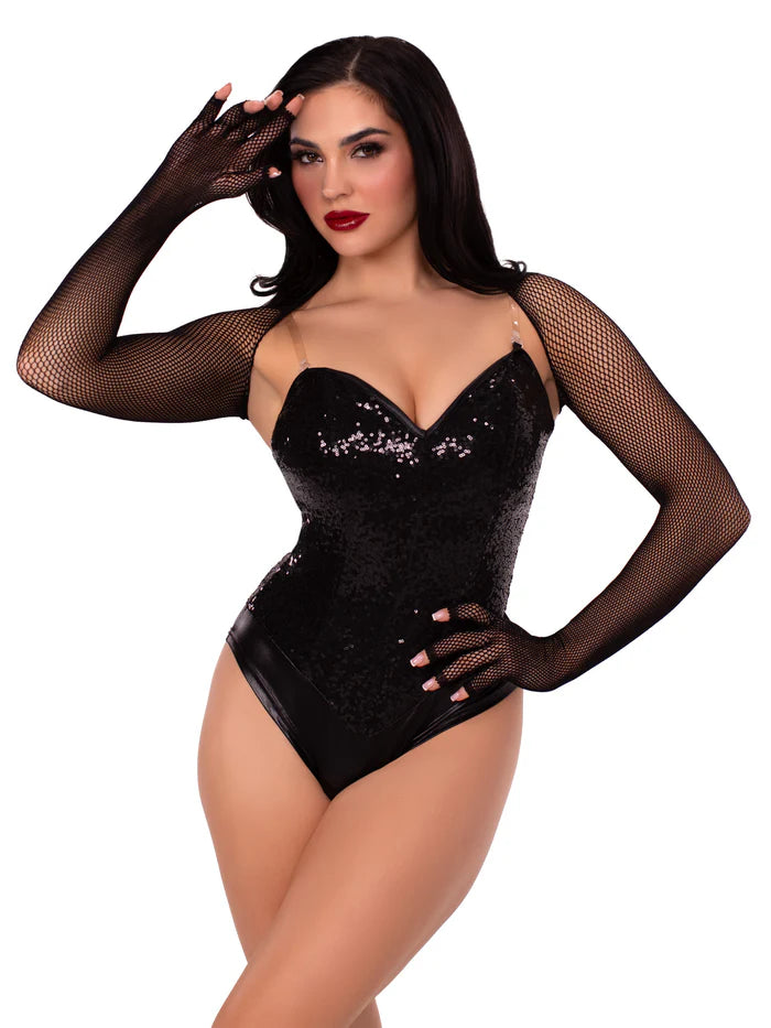 Fishnet Fingerless Shrug