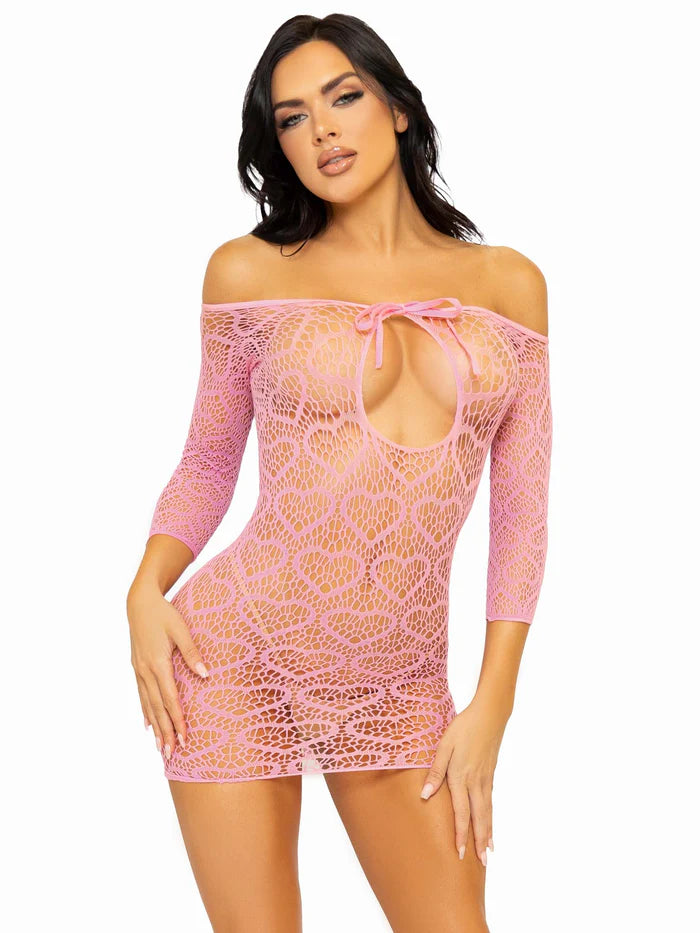Modern Love Heart Net Dress