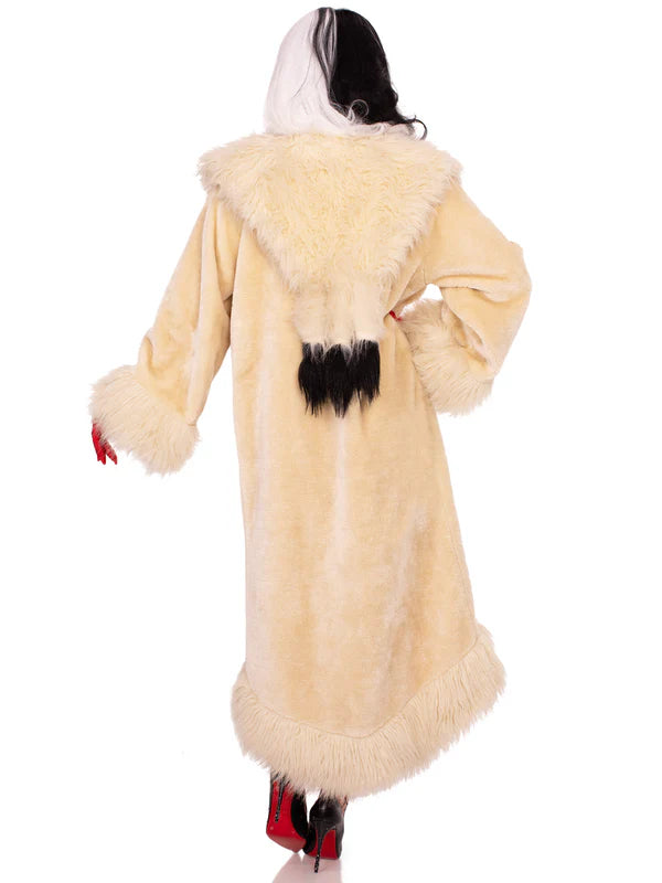 Satin Lined Villainess Faux-fur Coat