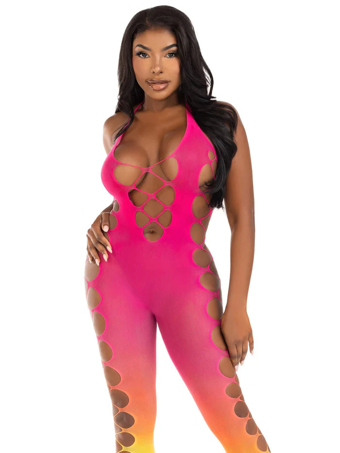Rainbow Summer Footless Bodystocking