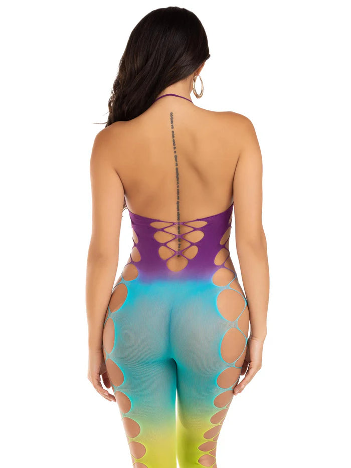 Rainbow Summer Footless Bodystocking