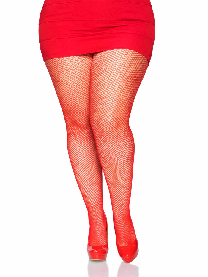 Lisa Plus Nylon Fishnet Tights