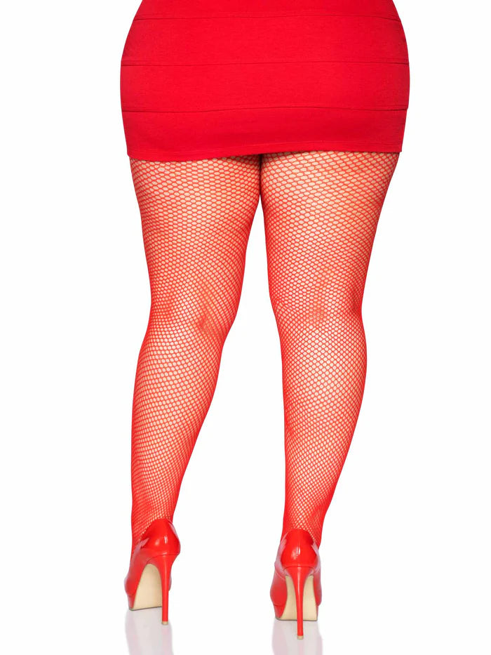 Lisa Plus Nylon Fishnet Tights