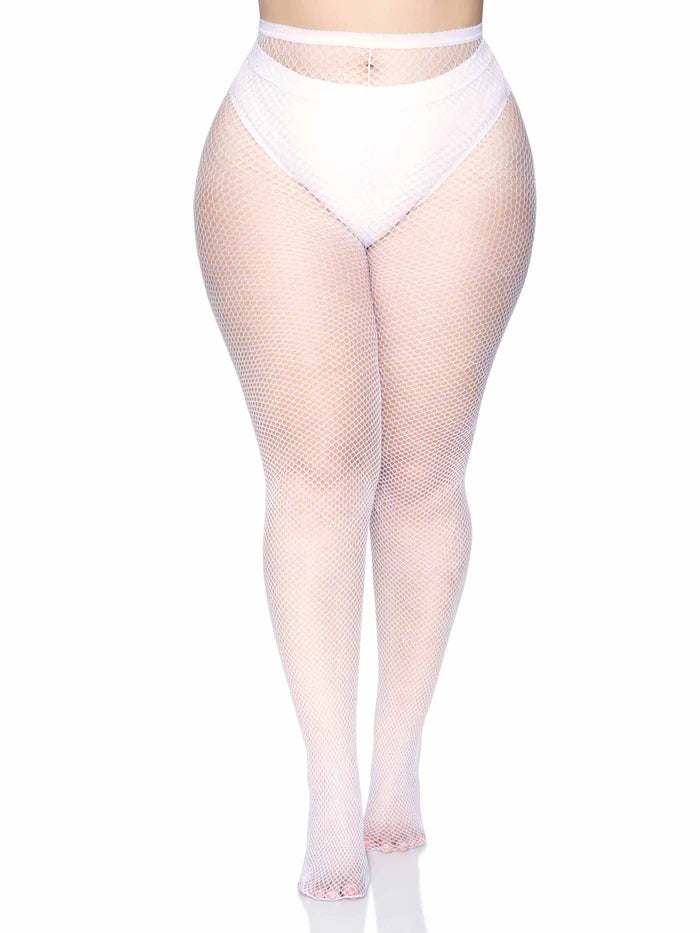 Lisa Plus Nylon Fishnet Tights