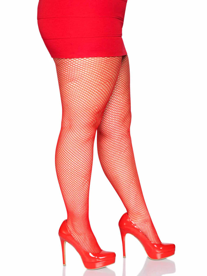 Lisa Plus Nylon Fishnet Tights