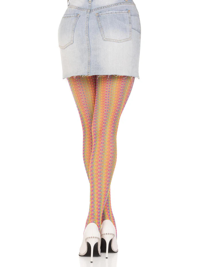 Alissa Rainbow Net Tights