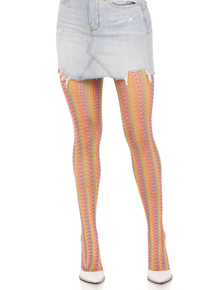 Alissa Rainbow Net Tights