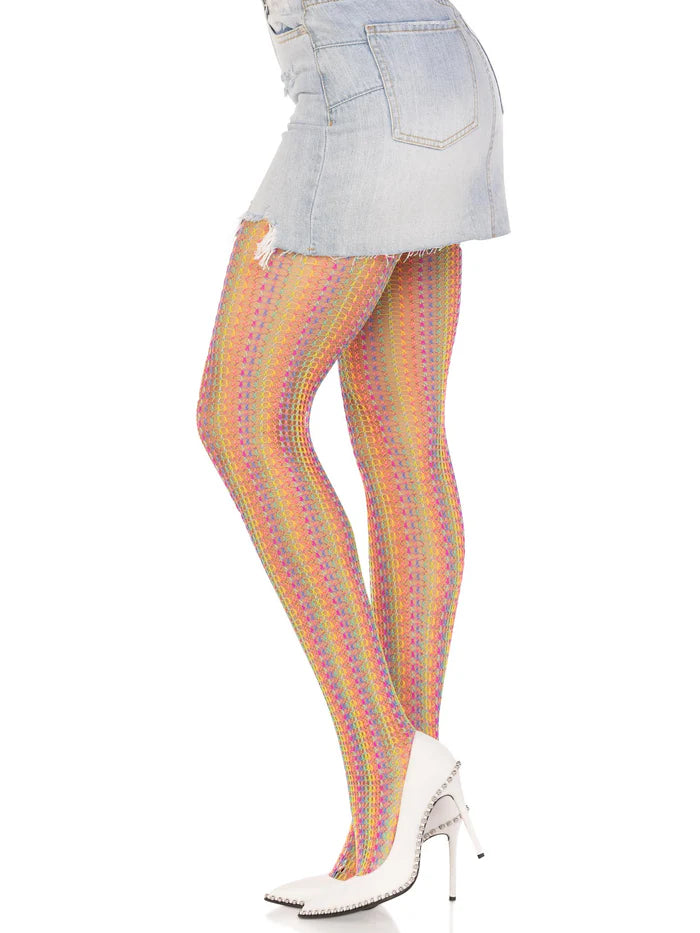 Alissa Rainbow Net Tights
