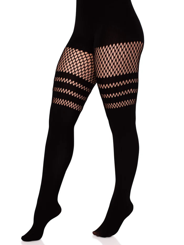 Ala Tights with Fishnet Accent