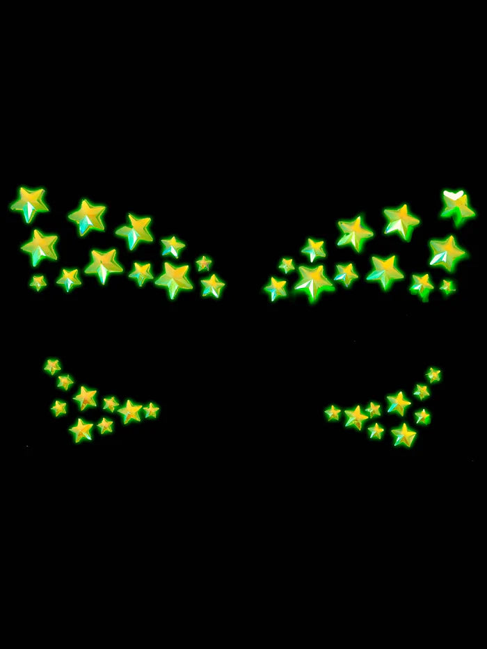 Glow in the Dark Face Jewels Sticker
