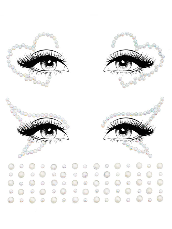 Ayla Glow in the Dark Face Jewels Sticker