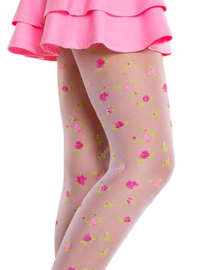 Rose Sheer Tights
