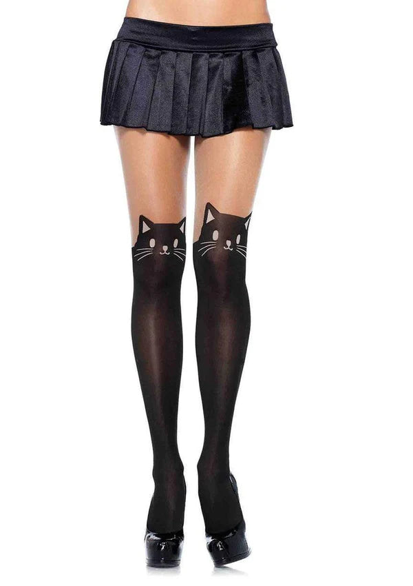 Kora Black Cat Tights