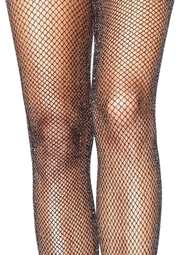 Glitter Fishnet Tights