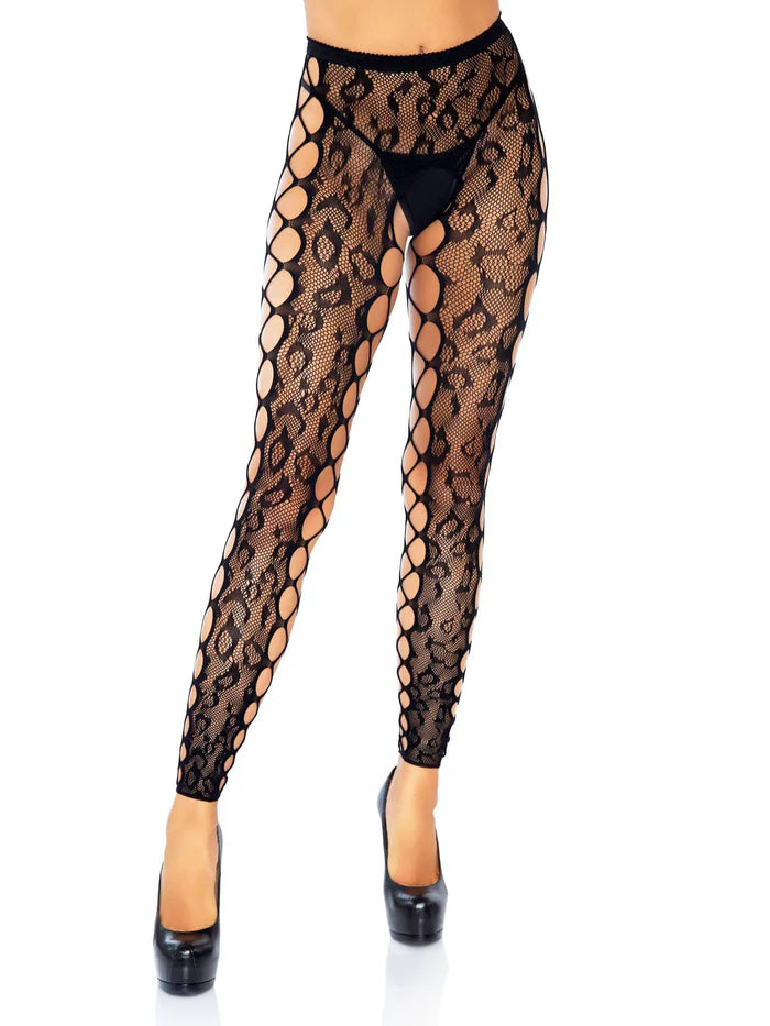 Leopard Footless Tights