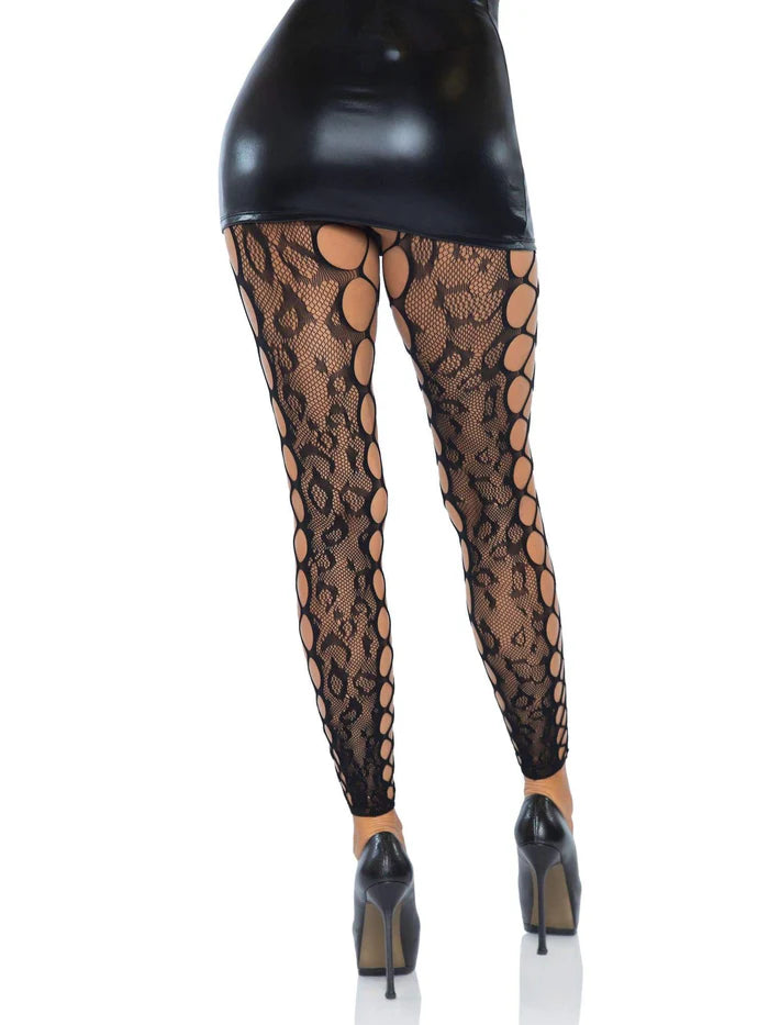Leopard Footless Tights